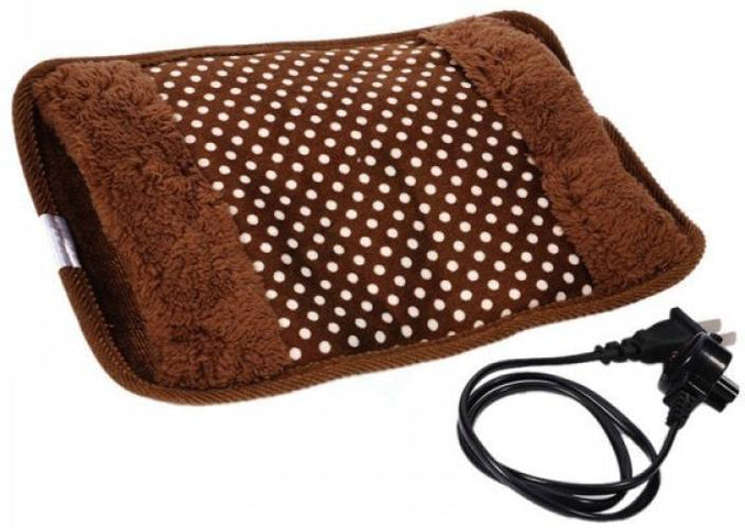 Electric Velvet Heating Pad for Pain Relief & Winter Warmth (Without Gel)