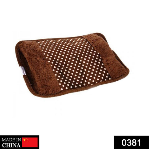 Electric Velvet Heating Pad for Pain Relief & Winter Warmth (Without Gel)