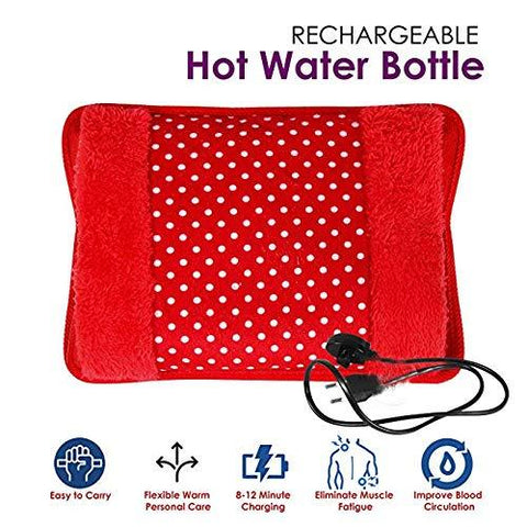 Electric Velvet Heating Pad for Pain Relief & Winter Warmth (Without Gel)