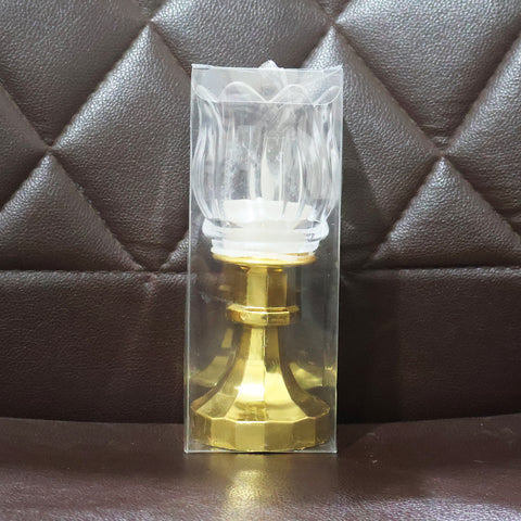 Premium Lotus Shaped LED Decorative Lamp with Stand – Battery Operated Flameless Light